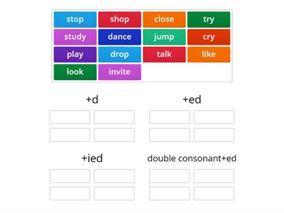 SIMPLE PAST(regular verbs)