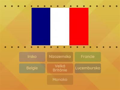 Vlajky států západní Evropy (shoda)