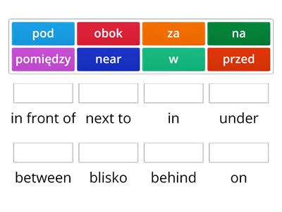 Prepositions of place