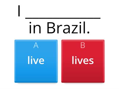 Simple Present - Affirmative sentences