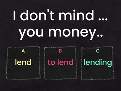 English File Interm: Gerund VS Infinitive + Money