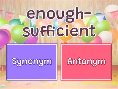   Antonyms  Class-III