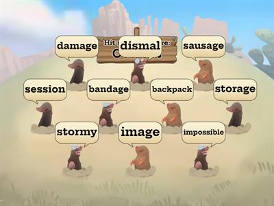 Final Stable Syllable: -age