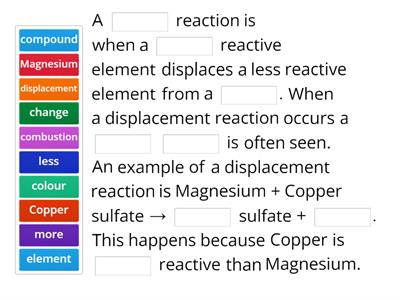 Metal Displacement Gap fill 