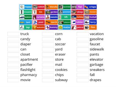 British English - American English