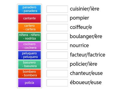 15 Profesiones - ¿cómo se escribe?