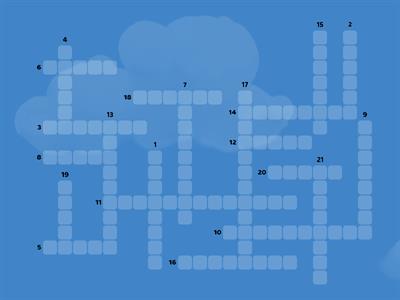 Il materiale scolastico - Cruciverba