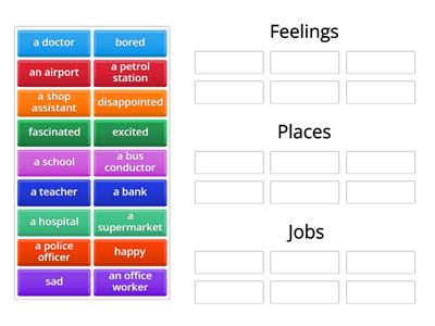 Identify the lexical sets