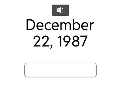 Page 75 E Type the Number Date to Corresponding Written Date