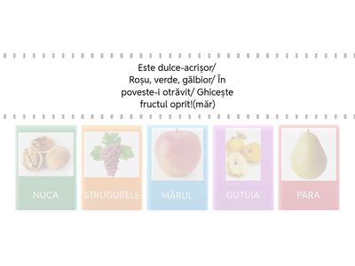 Ghicitori fructe de toamnă