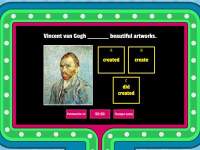 Past lives: Simple past (Affirmative) 