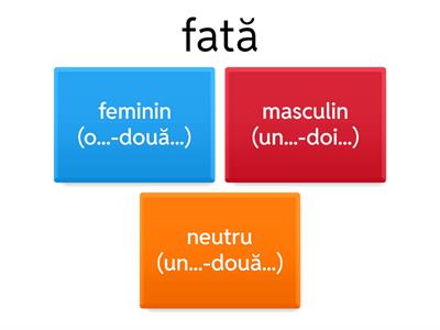 Stabileşte genul substantivelor! (CES)