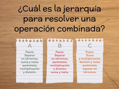 Operaciones Combinadas