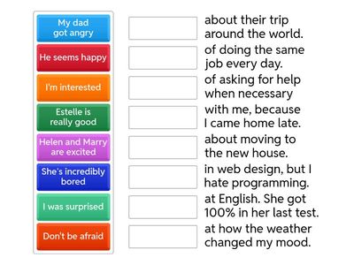 Adjectives+preposition