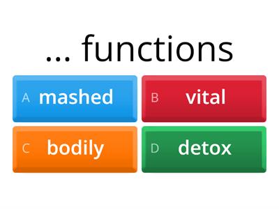 TEST Żywienie matura rozszerzona EGIS collocations