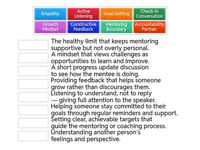 MATCH UP — Peer Mentoring & Coaching Basics