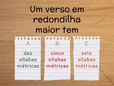 Noções de versificação