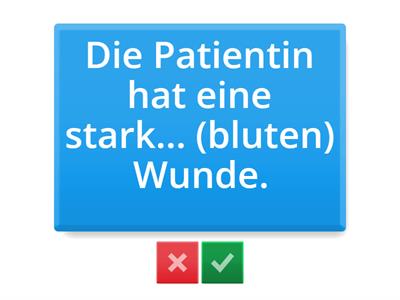 B1 Partizip I und II als Adjektive