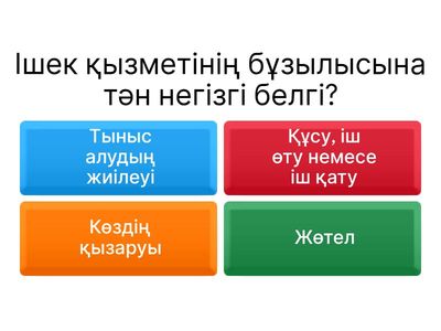 Ішек қызметі бұзылысы кезіндегі мейіргерлік үрдіс, ОЙЫН