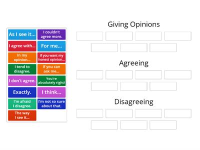 Agreeing and Disagreeing