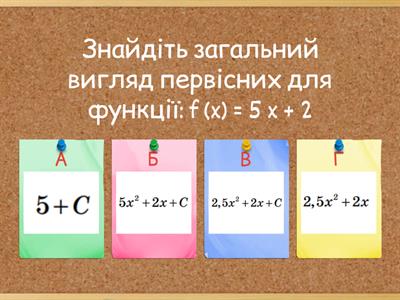 Первісна. Визначений та невизначений інтеграл