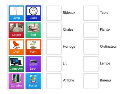 French Vocabulary Matching