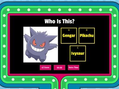 Pokemon Gameshow Quiz