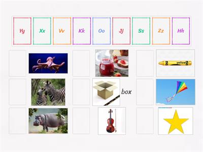 Letter and picture match