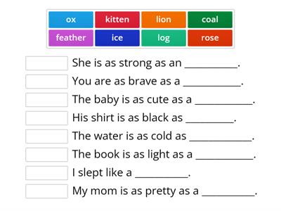 3-30 Simile practice 