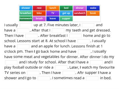 Daily routines-my day