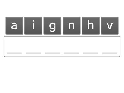 unscramble the ING words