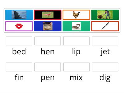 CVC Sort: short e/i