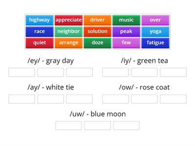 IE4B - Alphabet Vowel Sound Sort