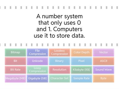 Revision quiz - data representation