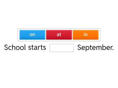 Prepositions of time: in, on, at - copy
