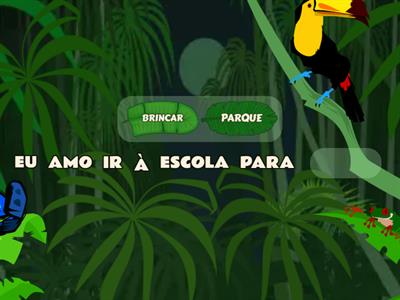 Complete a frase com a palavra correta.