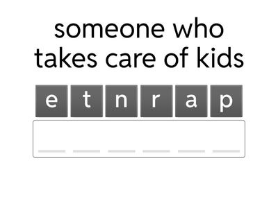 arrange the words correctly