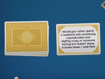 Would you rather...? (personality idioms) (1)