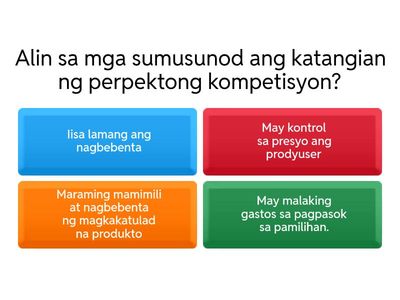 Istruktura ng Pamilihan