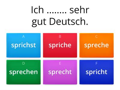 Sprechen, lesen, laufen, schlafen, fahren