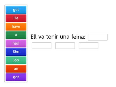 Build sentences in the past simple