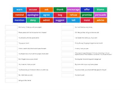 Solutions intermediate 8E Reporting verbs