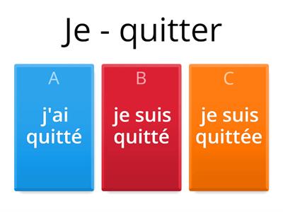 Conjuguez au passé composé