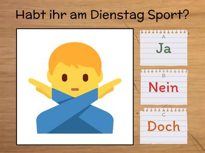 BF/A1/L4 - Ja/Nein/Doch Fragen (Quiz)