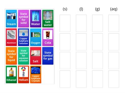 State Symbols Group Sort