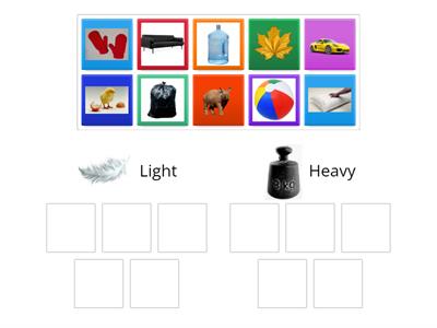 Light vs. Heavy - Adjectives