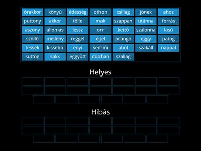 Mássalhangzók helyesírása a szavakban