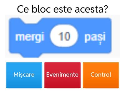 Instrucțiuni în Scratch