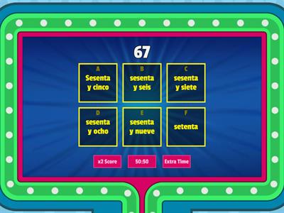   Numbers 1-100 (Spanish)