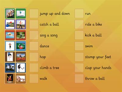 AS1 U5 Action Verbs Match